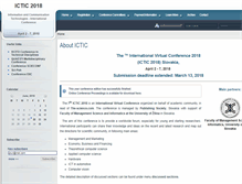 Tablet Screenshot of ictic.sk